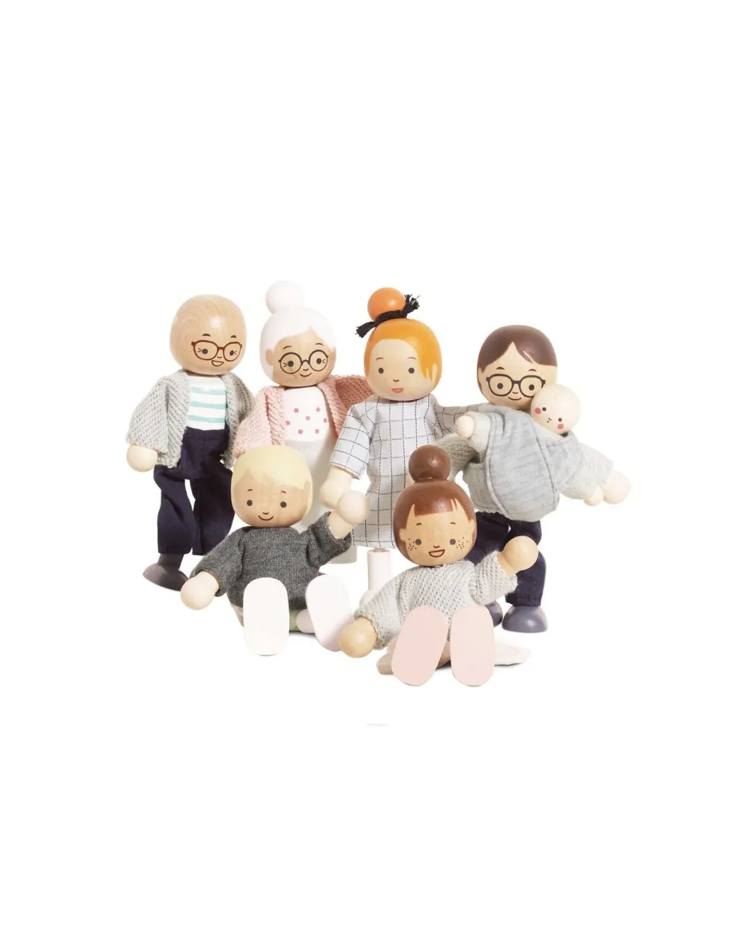 Le Toy Van - Rodzina lalek, zabawka dla dzieci, lalki do domku dla lalek Le Toy Van - Rodzina lalek, zabawka dla dzieci, lalki do domku dla lalek