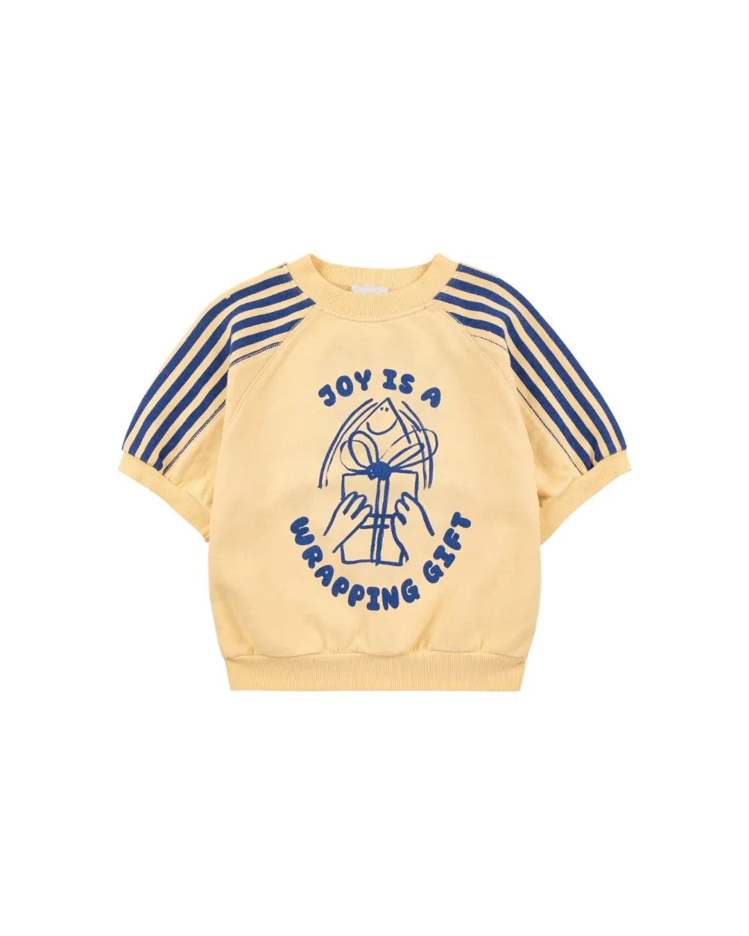 BOBO CHOSES - bluza dziecięca z rękawem 3/4 i napisem Joy Is A Wrapping Gift Light yellow BOBO CHOSES - bluza dziecięca z rękawem 3/4 i napisem Joy Is A Wrapping Gift Light yellow