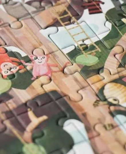 Londji - kieszonkowe puzzle dla dzieci 100 sztuk Moje Drzewo