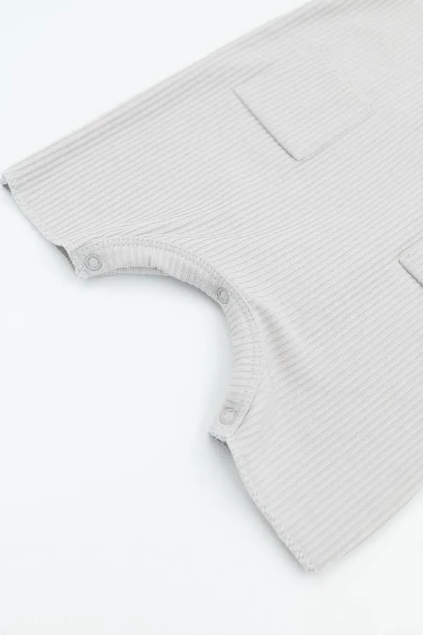 Bamboom - letni bambusowy rampers niemowlęcy Pure niebieski Bamboom - letni bambusowy rampers niemowlęcy Pure niebieski