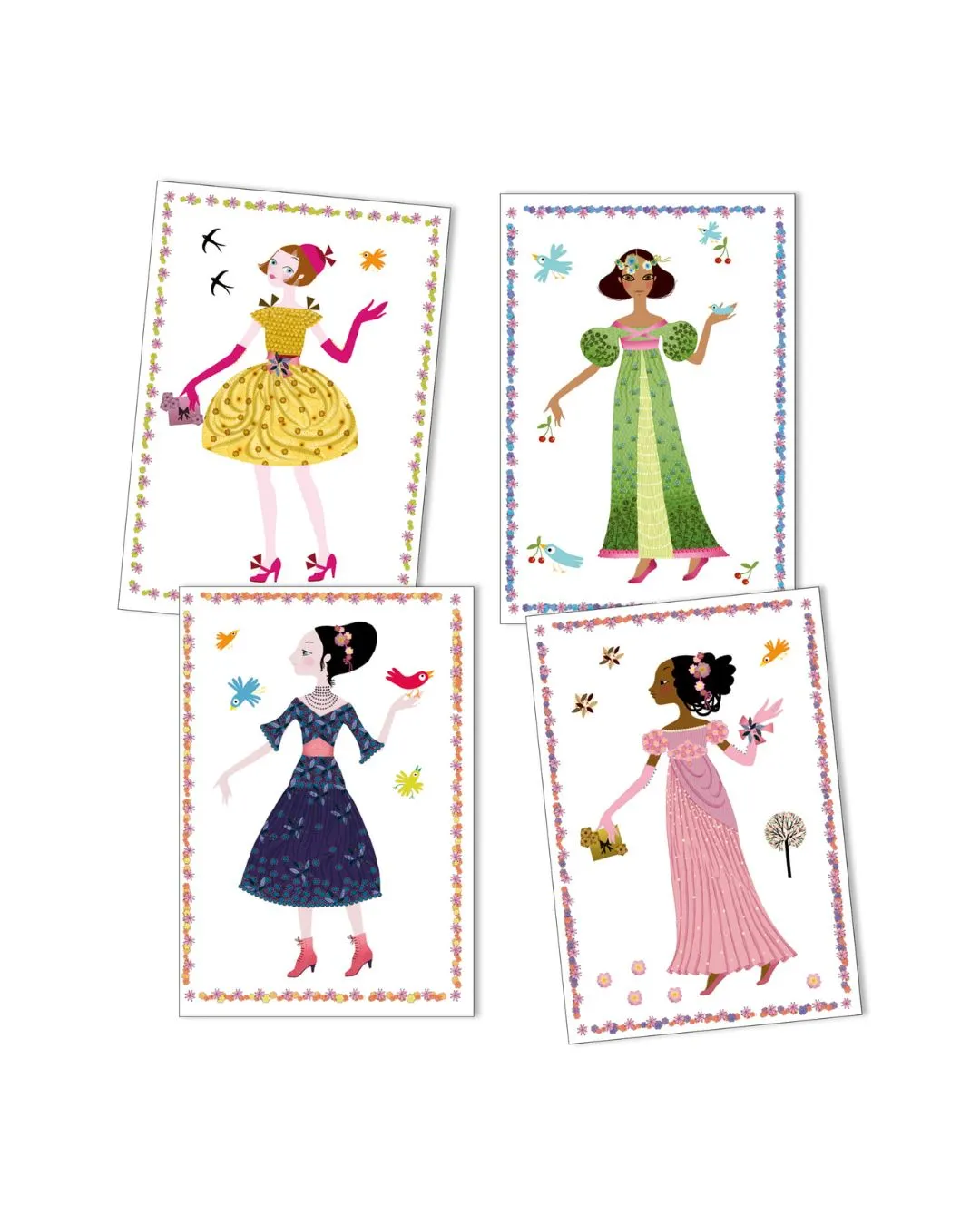 Djeco - zestaw z naklejkami Ubrania sezonowe