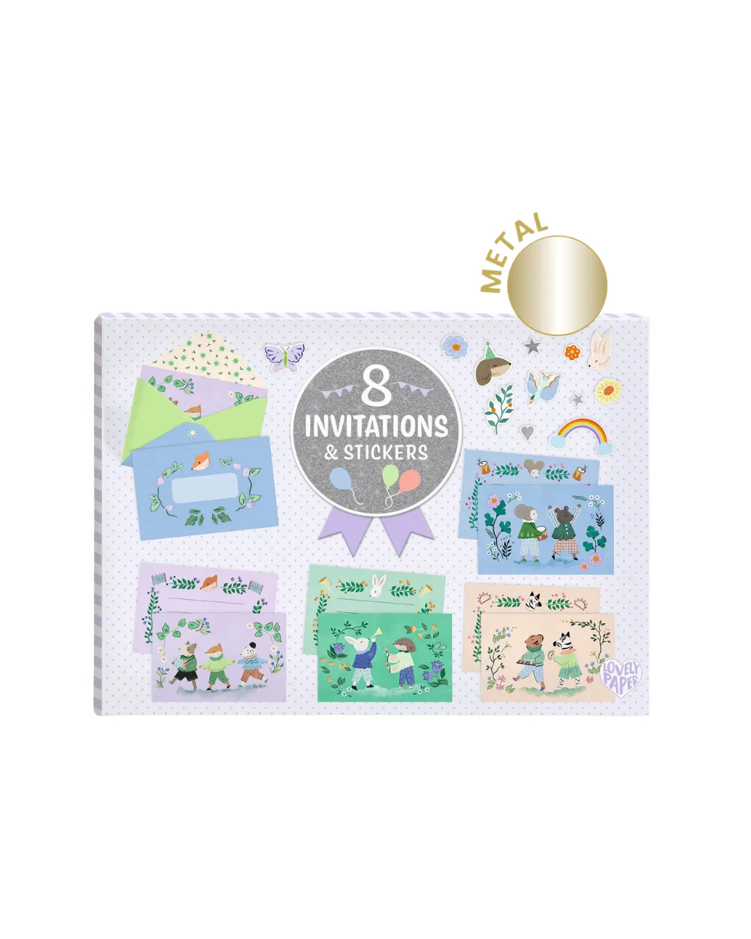 Djeco - zestaw do tworzenia zaproszeń Zwierzątka