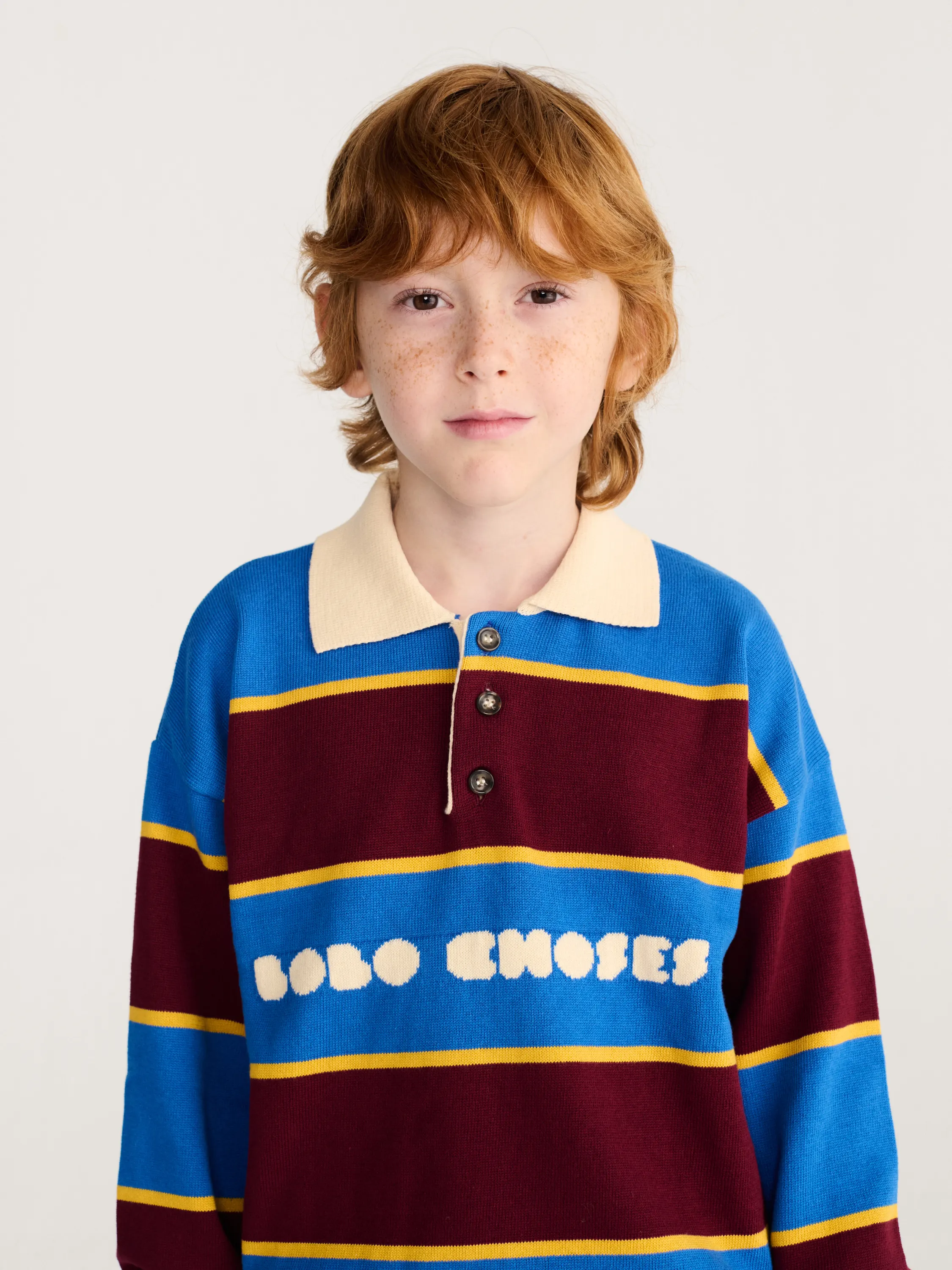 BOBO CHOSES - sweter dziecięcy Bolder Polo Jumper BOBO CHOSES - sweter dziecięcy Bolder Polo Jumper