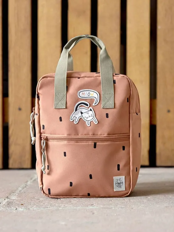 Lassig - plecak mini kwadratowy Happy Prints karmelowy Lassig - plecak mini kwadratowy Happy Prints karmelowy