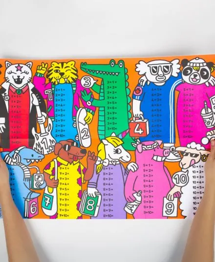 Omy - plakat do nauki i zabawy Tabliczka Mnożenia Omy - plakat do nauki i zabawy Tabliczka Mnożenia