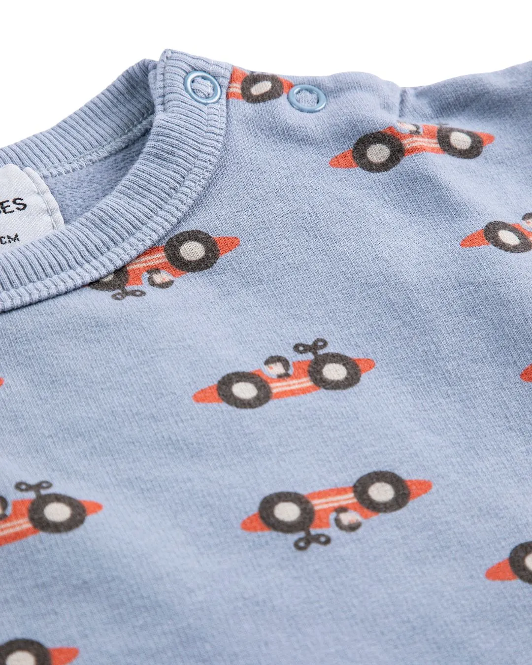 Bobo Choses - bluza niemowlęca All Over Sweatshirt Race Car
