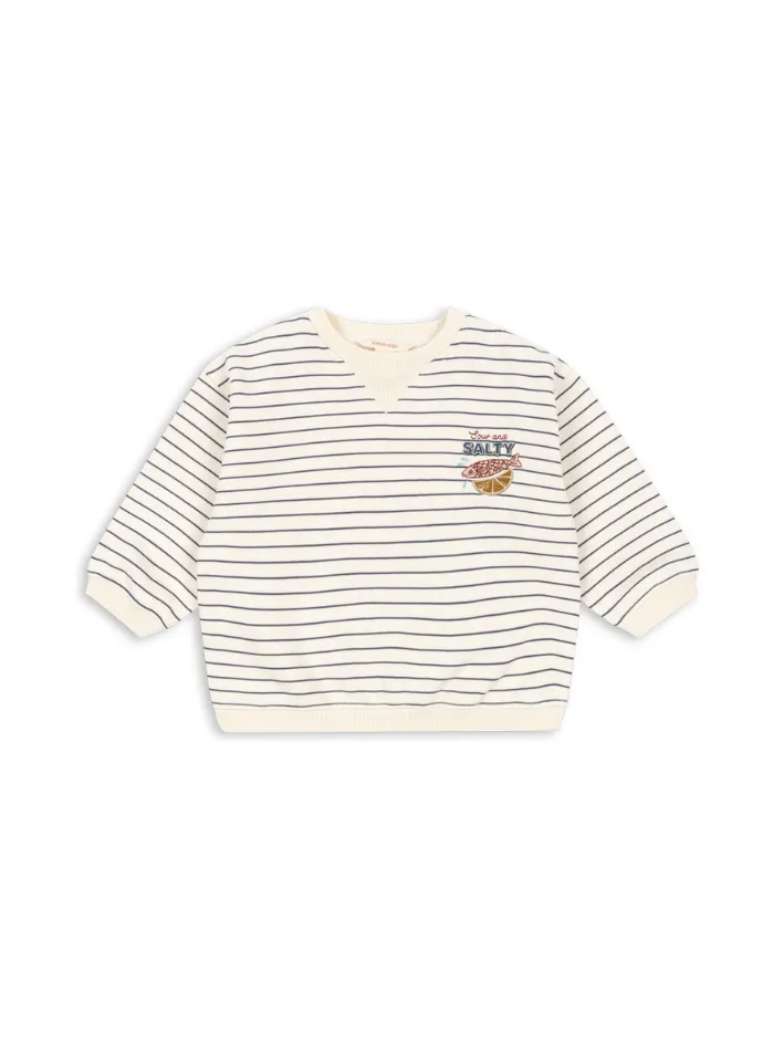 Konges Sløjd - bluza dresowa Amio Sweat Shirt OCS Captains Blue/Antique White Konges Sløjd - bluza dresowa Amio Sweat Shirt OCS Captains Blue/Antique White