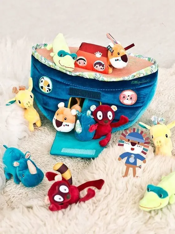 Lilliputiens - arka Noego statek z 10 zwierzątkami Lilliputiens - arka Noego statek z 10 zwierzątkami