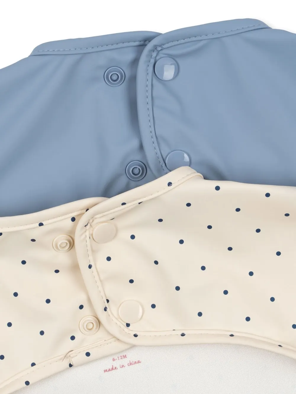 Konges Sløjd - śliniak z długimi rękawami 2 sztuki Navy Dot/Rain Washed