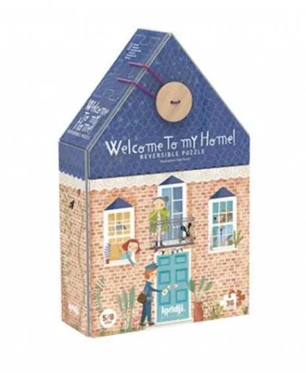 Londji - dwustronne puzzle dla dzieci 36 elementów Witaj w moim domu Londji - dwustronne puzzle dla dzieci 36 elementów Witaj w moim domu