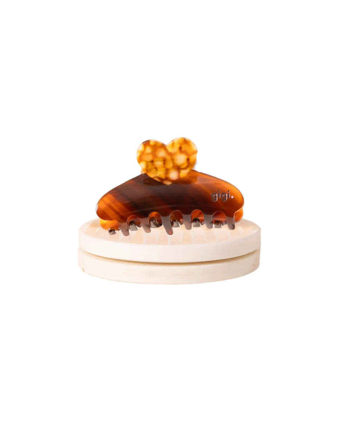 My Name is Gigi Paris - średnia klamra do włosów Heart Hair Clip Coffee Bean My Name is Gigi Paris - średnia klamra do włosów Heart Hair Clip Coffee Bean