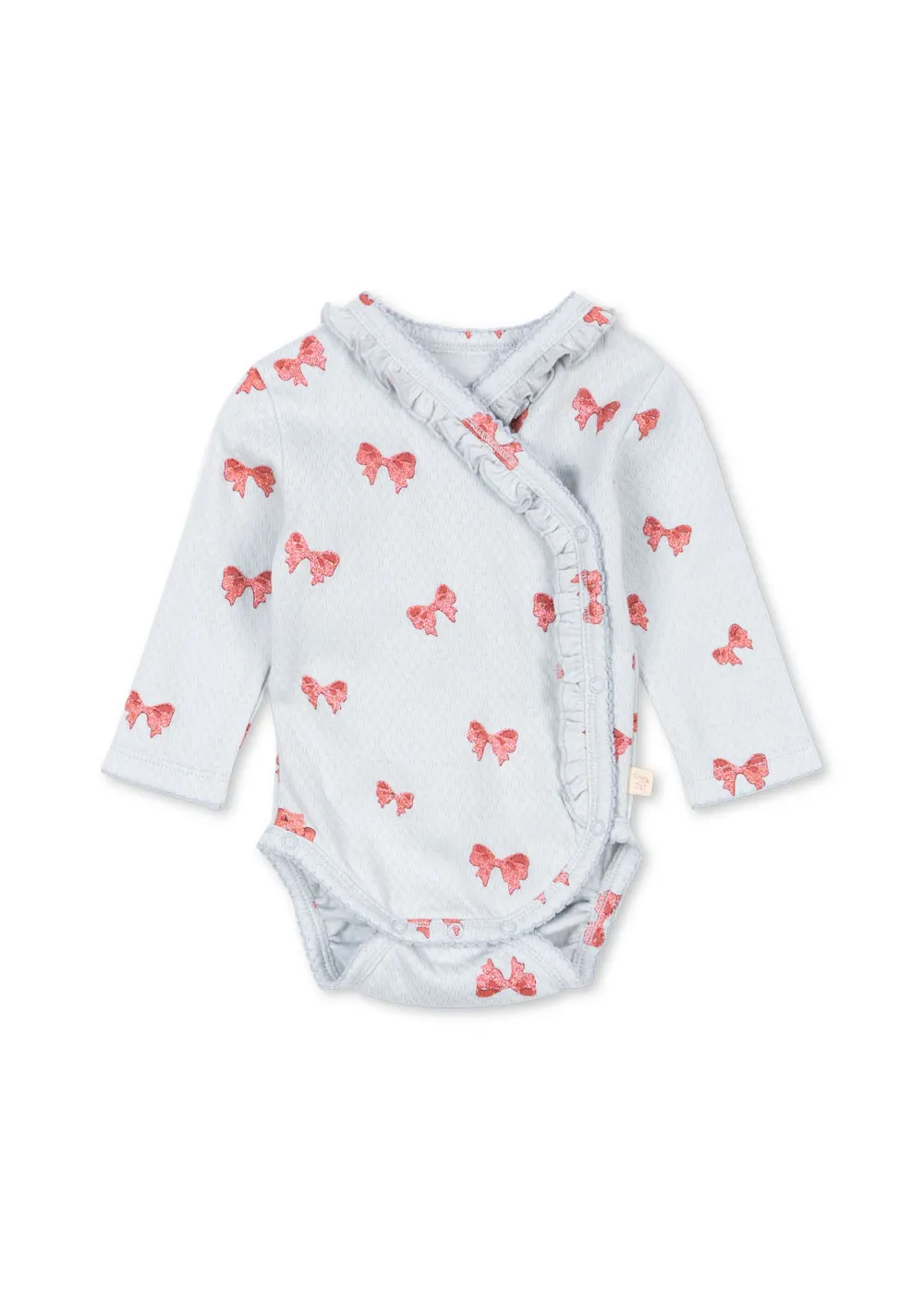 Konges Sløjd - body Sui Newborn Frill Rosia Blue Bow