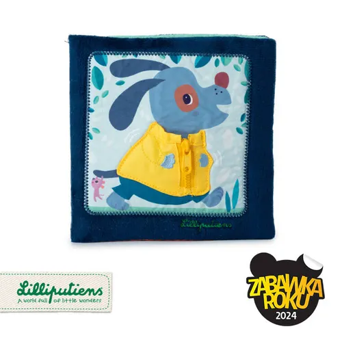 Lilliputiens - książeczka edukacyjna "Uczę się sam ubierać" Piesek Jules 18 m+ Lilliputiens - książeczka edukacyjna "Uczę się sam ubierać" Piesek Jules 18 m+