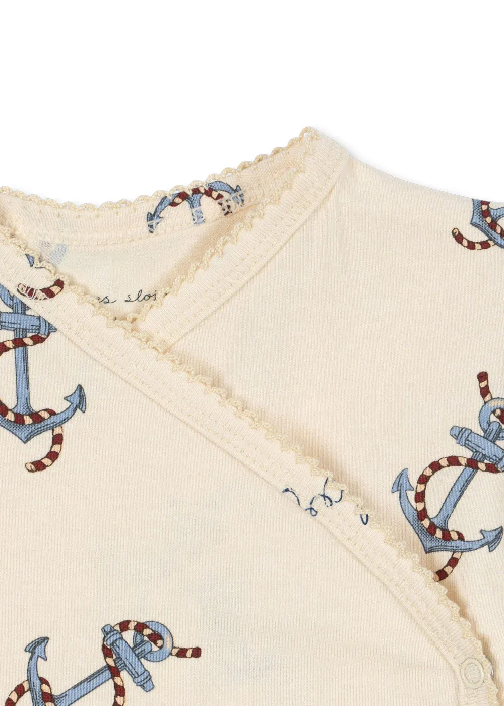 Konges Sløjd - body niemowlęce z krótkim rękawem Basic GOTS Rock My Boat Konges Sløjd - body niemowlęce z krótkim rękawem Basic GOTS Rock My Boat