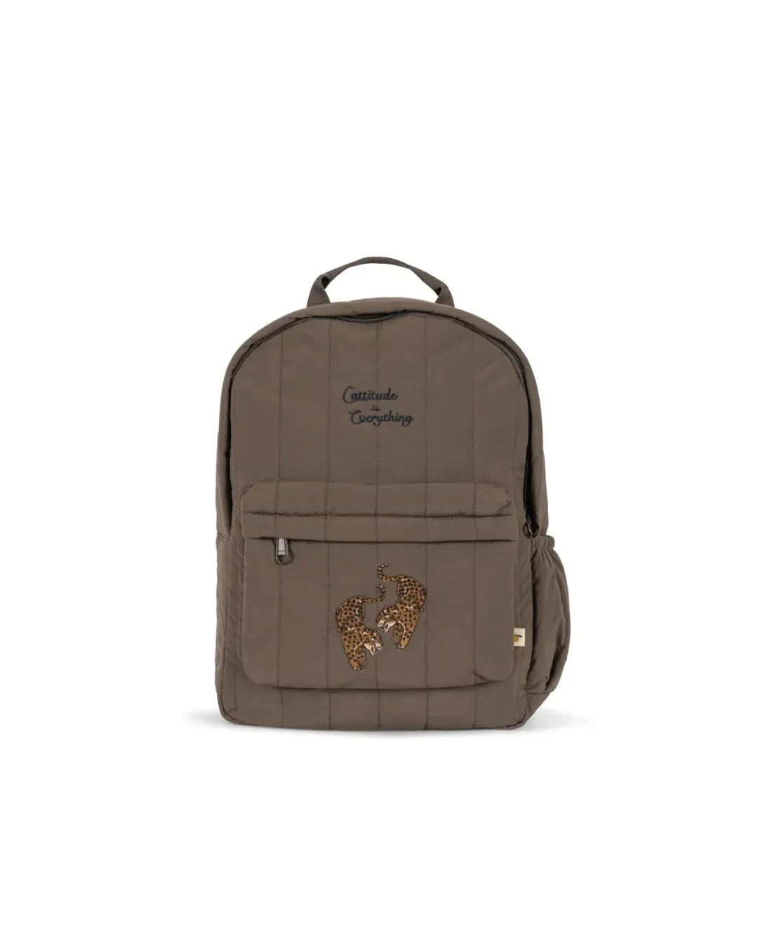 Konges Sløjd - pikowany plecak dla dzieci Juno Quilted Backpack Midi Walnut Konges Sløjd - pikowany plecak dla dzieci Juno Quilted Backpack Midi Walnut