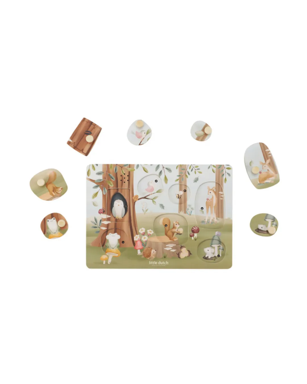 Little Dutch - puzzle dźwiękowe Forest Friends FSC
