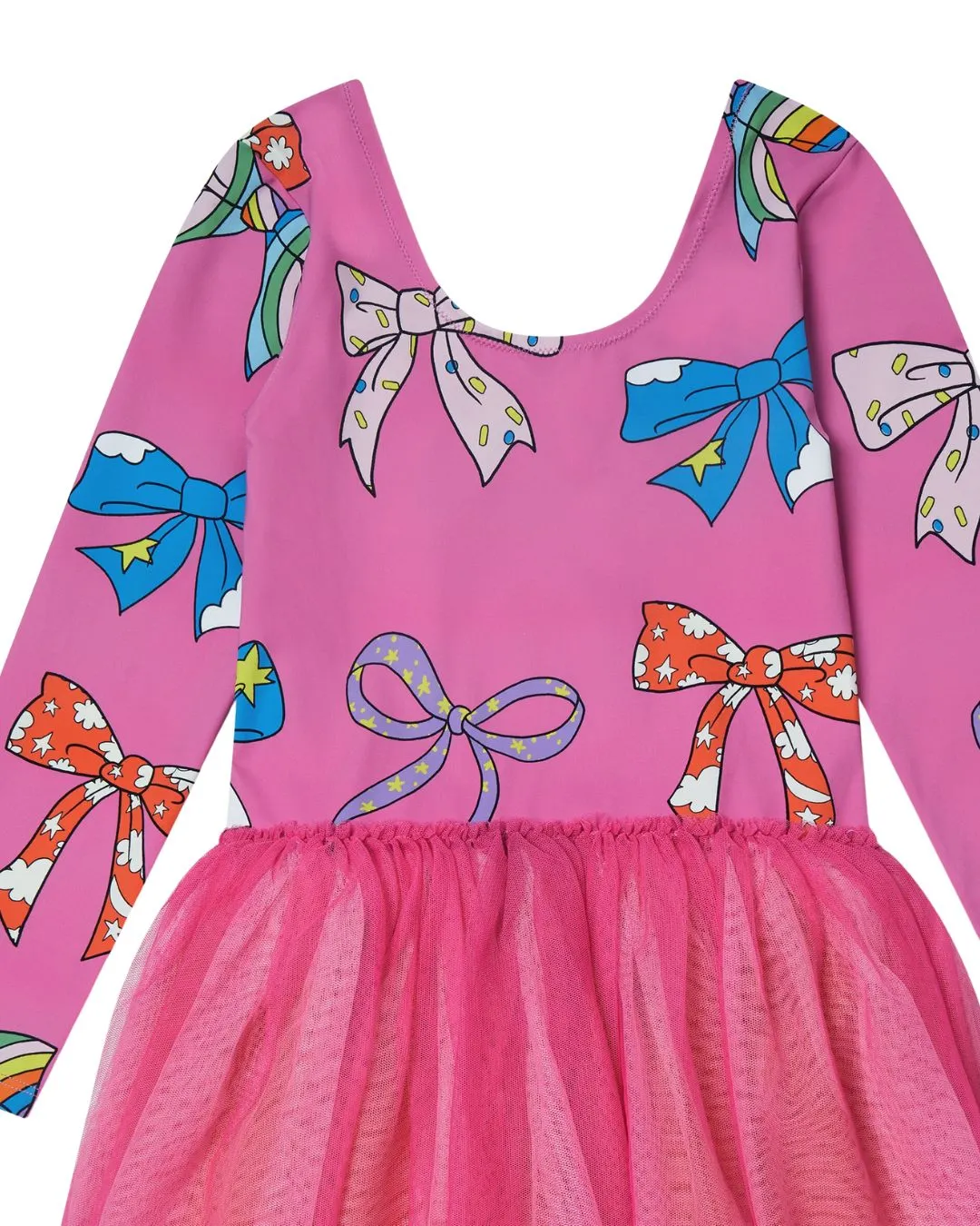 Stella McCartney - sukienka z kokardkami i tiulową spódnicą Stella McCartney - sukienka z kokardkami i tiulową spódnicą