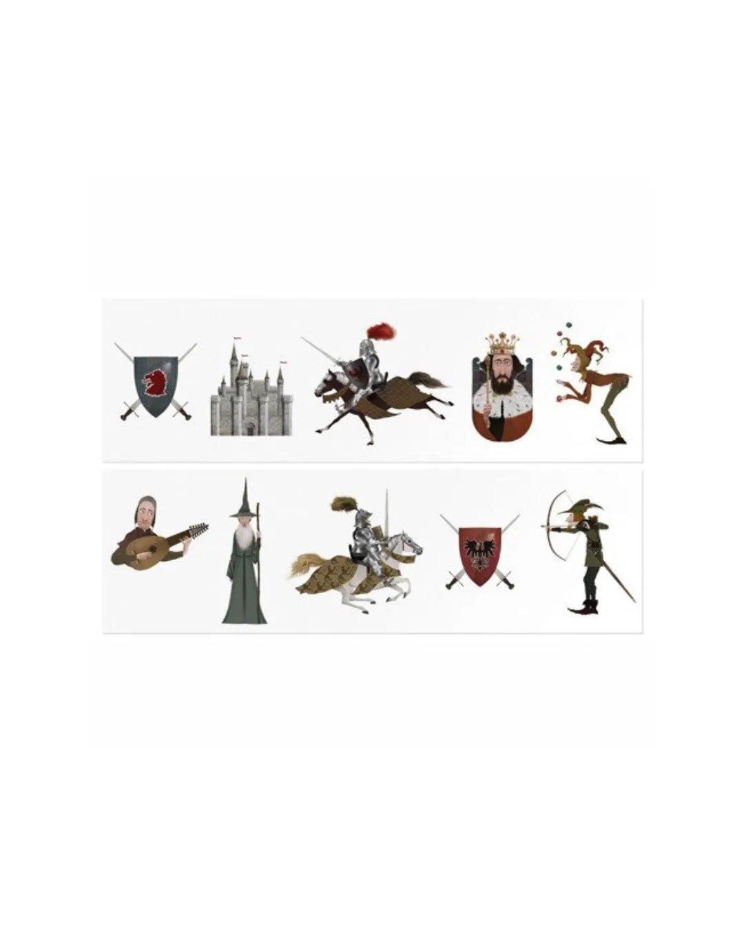 Londji - tatuaże zmywalne dla dzieci Średniowieczni Rycerze