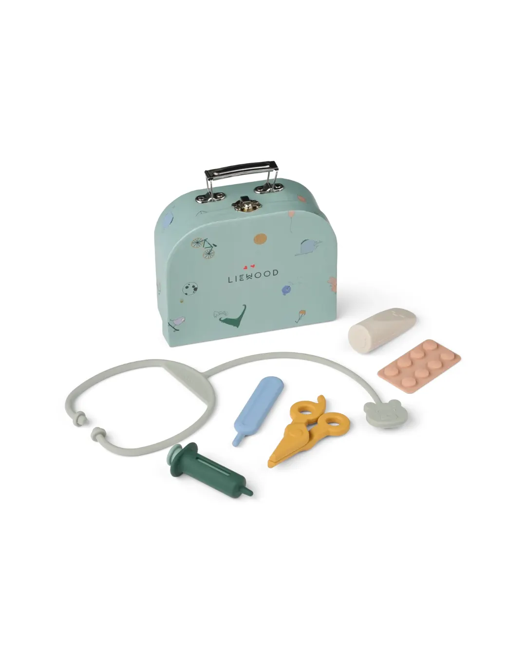 Liewood - zabawkowy zestaw małego lekarza Leif Doctor Set Garden green multi mix Liewood - zabawkowy zestaw małego lekarza Leif Doctor Set Garden green multi mix