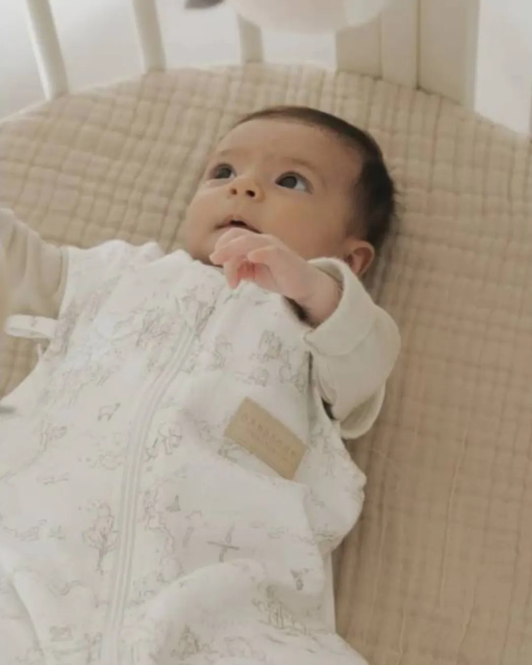 Bamboom - letni śpiworek niemowlęcy 0-6m Boomy's World Oyster Grey