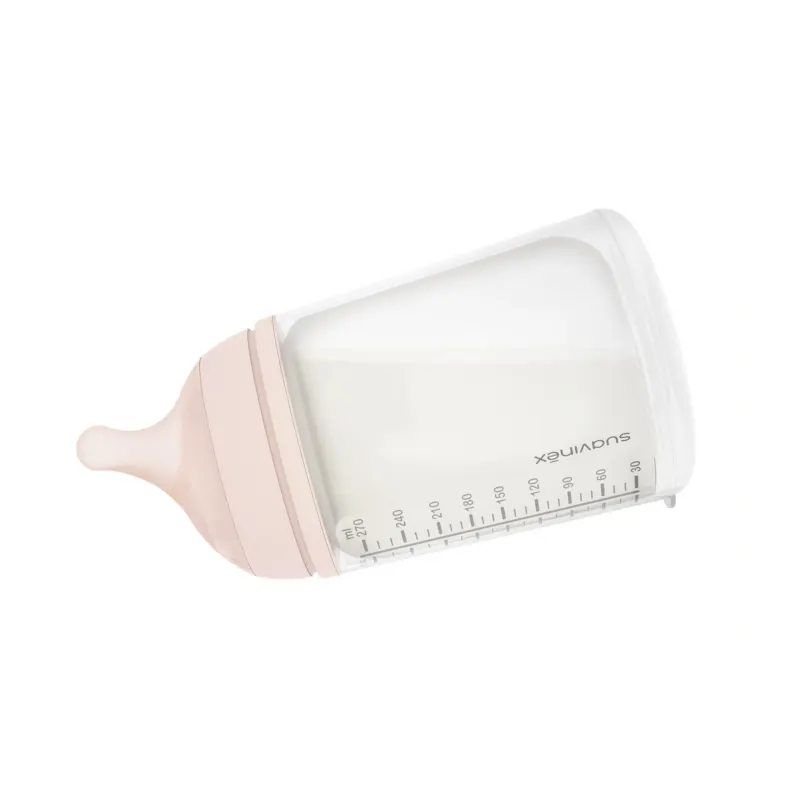 Suavinex - butelka antykolkowa o wolnym przepływie z silikonowym smoczkiem Zero Zero 180 ml Fair