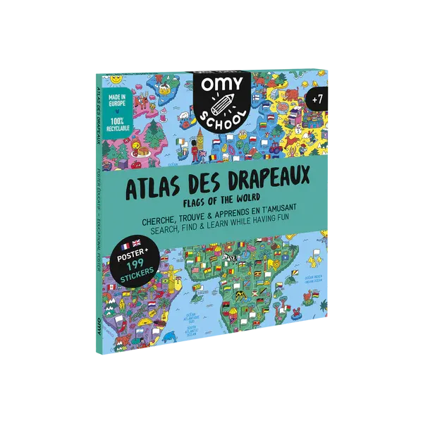 Omy - plakat do nauki i zabawy Flagi Państw Omy - plakat do nauki i zabawy Flagi Państw