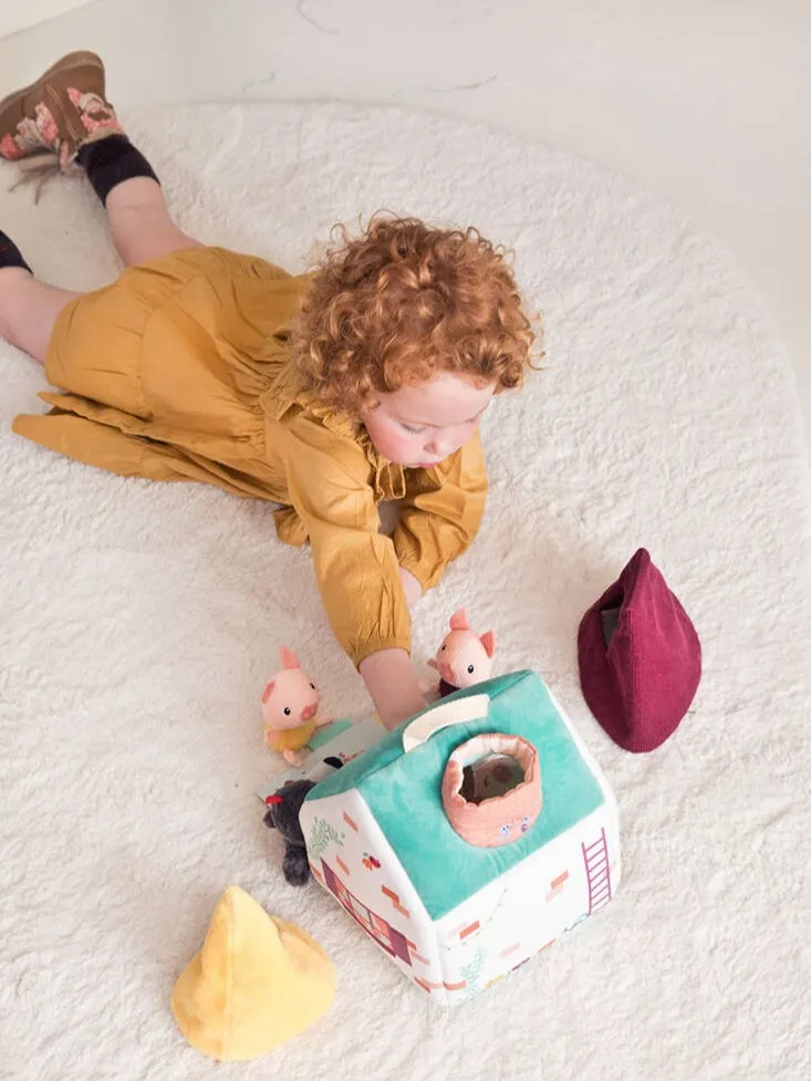 Lilliputiens - zestaw 3 domków dla świnek i wilka Lilliputiens - zestaw 3 domków dla świnek i wilka