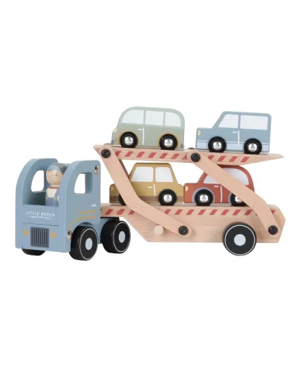Little Dutch - drewniana laweta z autkami Little Dutch - drewniana laweta z autkami