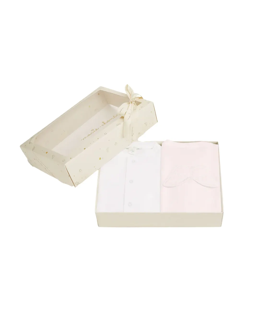 Zestaw 2 pajacyków niemowlęcych Marie-Chantal Pointelle Angel Wing Różowy Zestaw 2 pajacyków niemowlęcych Marie-Chantal Pointelle Angel Wing Różowy