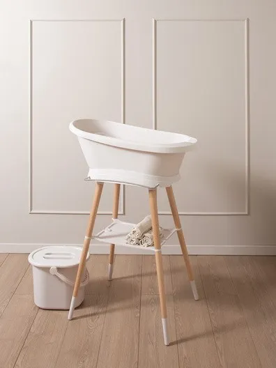 Bébé-jou - Wanienka Sense z czujnikiem temperatury Light Oat Bébé-jou - Wanienka Sense z czujnikiem temperatury Light Oat