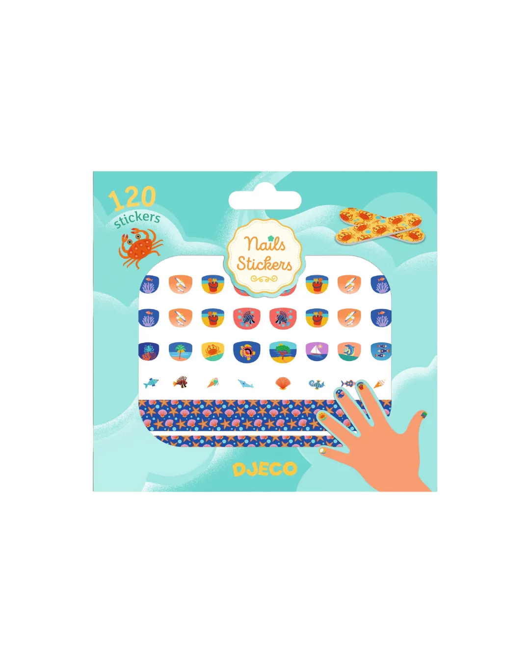 Djeco - naklejki na paznokcie dla dzieci wakacje