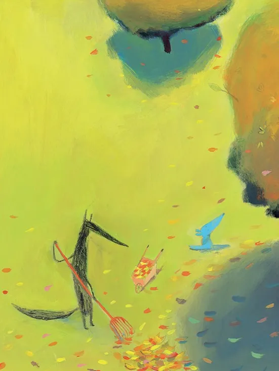 Wydawnictwo Dwie Siostry - Duży Wilk i Mały Wilk i listek, który nie chciał spaść Wydawnictwo Dwie Siostry - Duży Wilk i Mały Wilk i listek, który nie chciał spaść