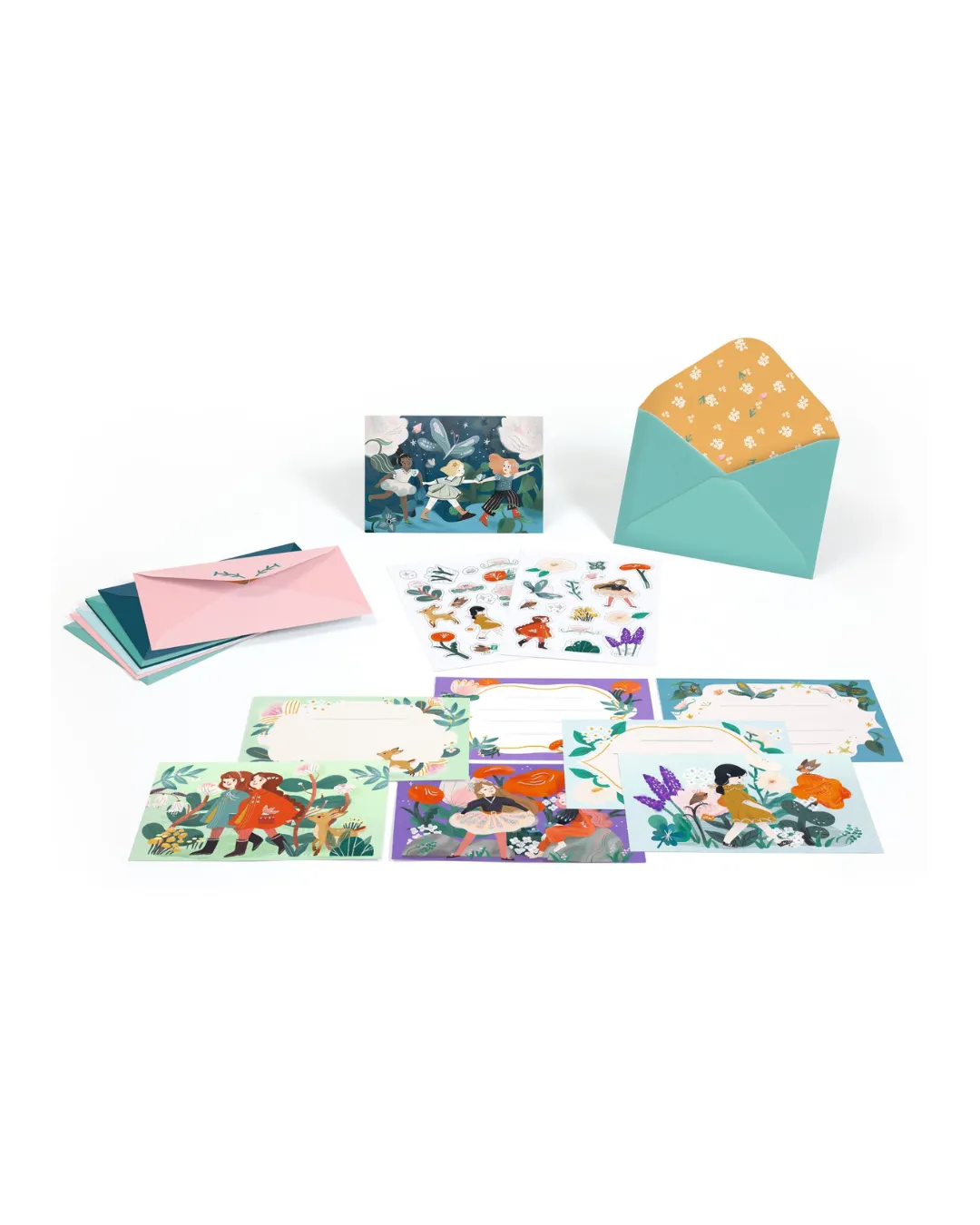 Djeco - zestaw do tworzenia zaproszeń Przyjaciółki Djeco - zestaw do tworzenia zaproszeń Przyjaciółki