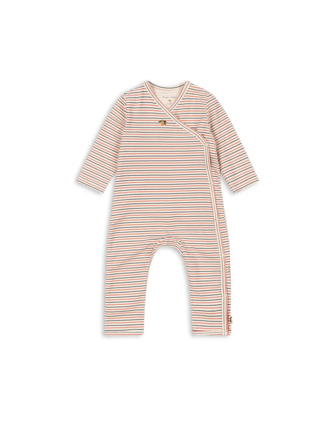 Konges Sløjd - pajacyk kopertowy basic Stripe Tricolore Petit