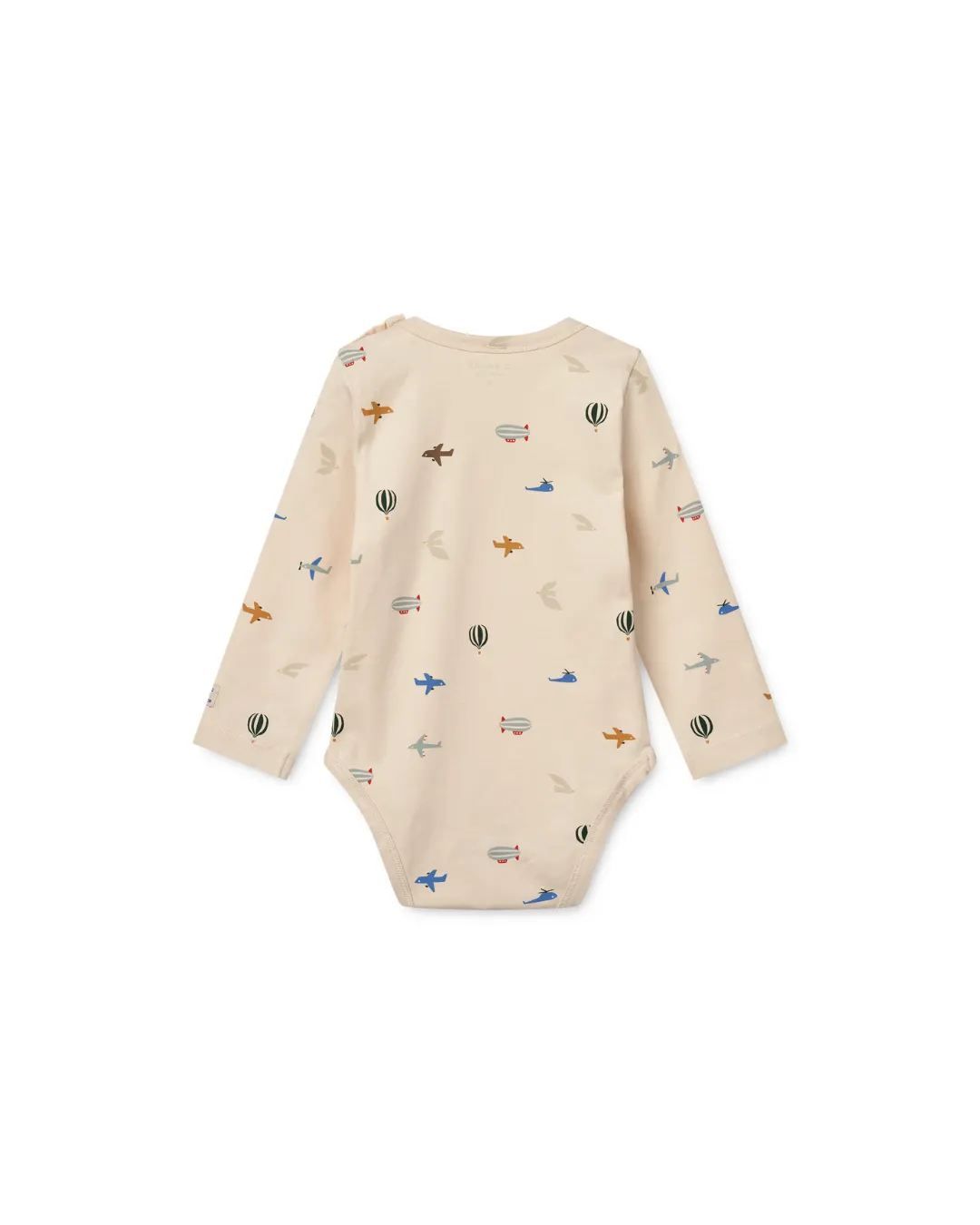 Liewood - body niemowlęce z długim rękawem Yanni Baby aviator ecru