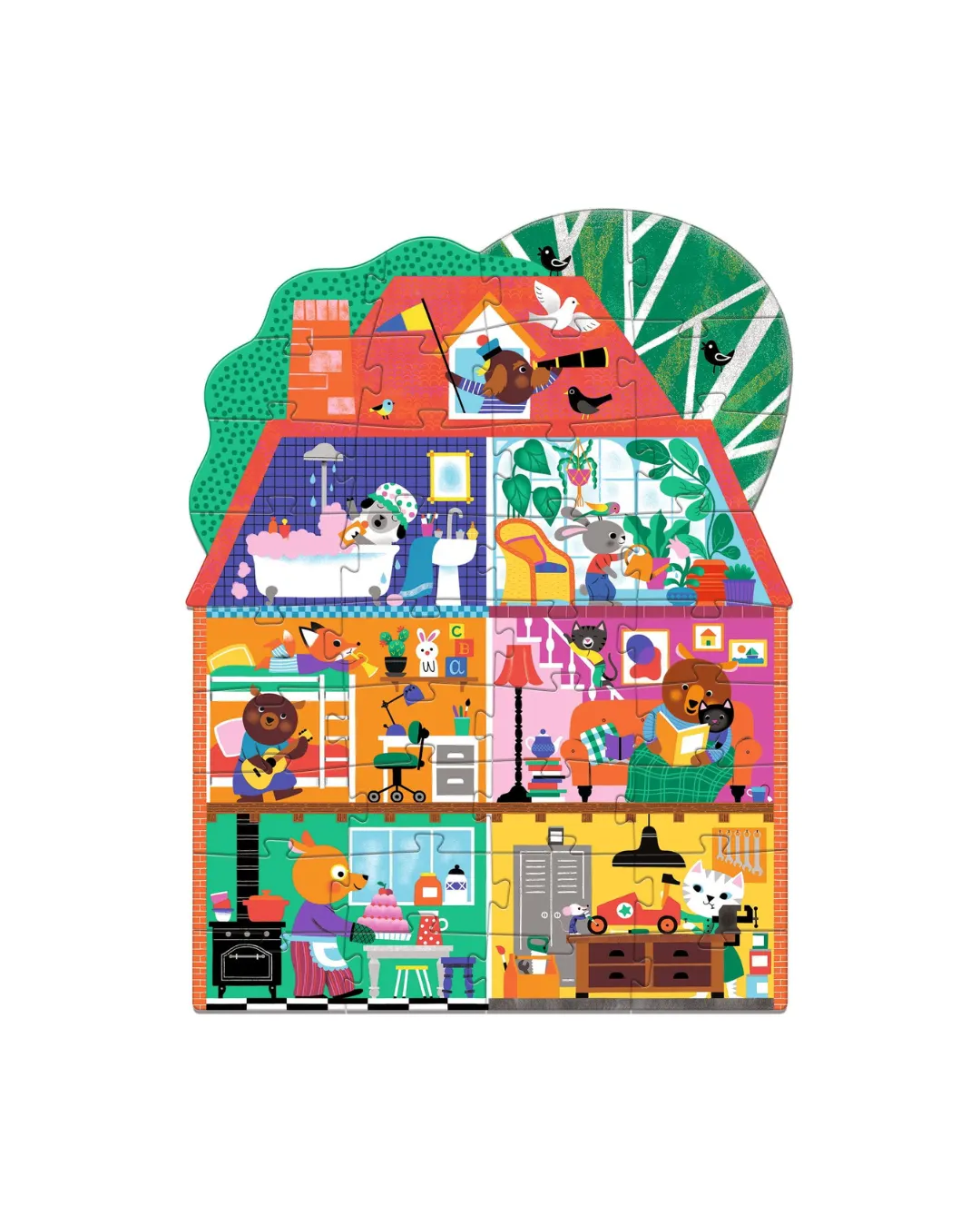 Djeco - puzzle gigant Domek Małych Przyjaciół 36 el.