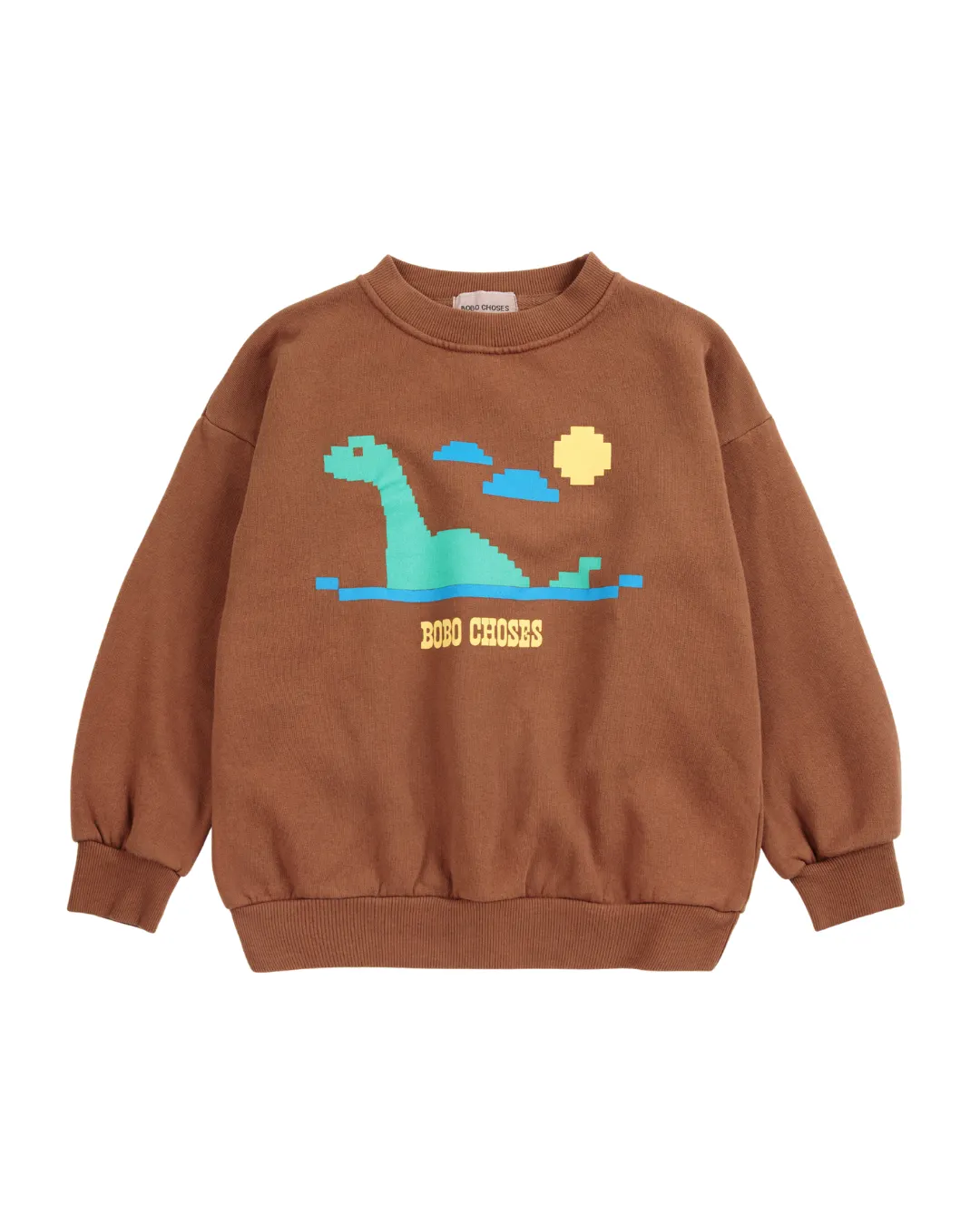 BOBO CHOSES - Bluza dziecięca Lake Monster Sweatshirt Brown BOBO CHOSES - Bluza dziecięca Lake Monster Sweatshirt Brown