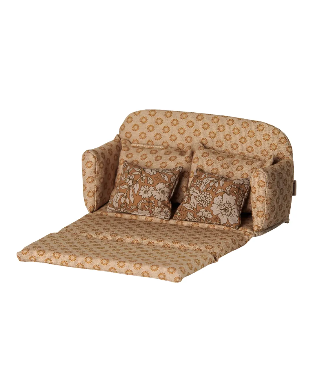 Maileg - sofa rozkładana dla myszek ochra Maileg - sofa rozkładana dla myszek ochra