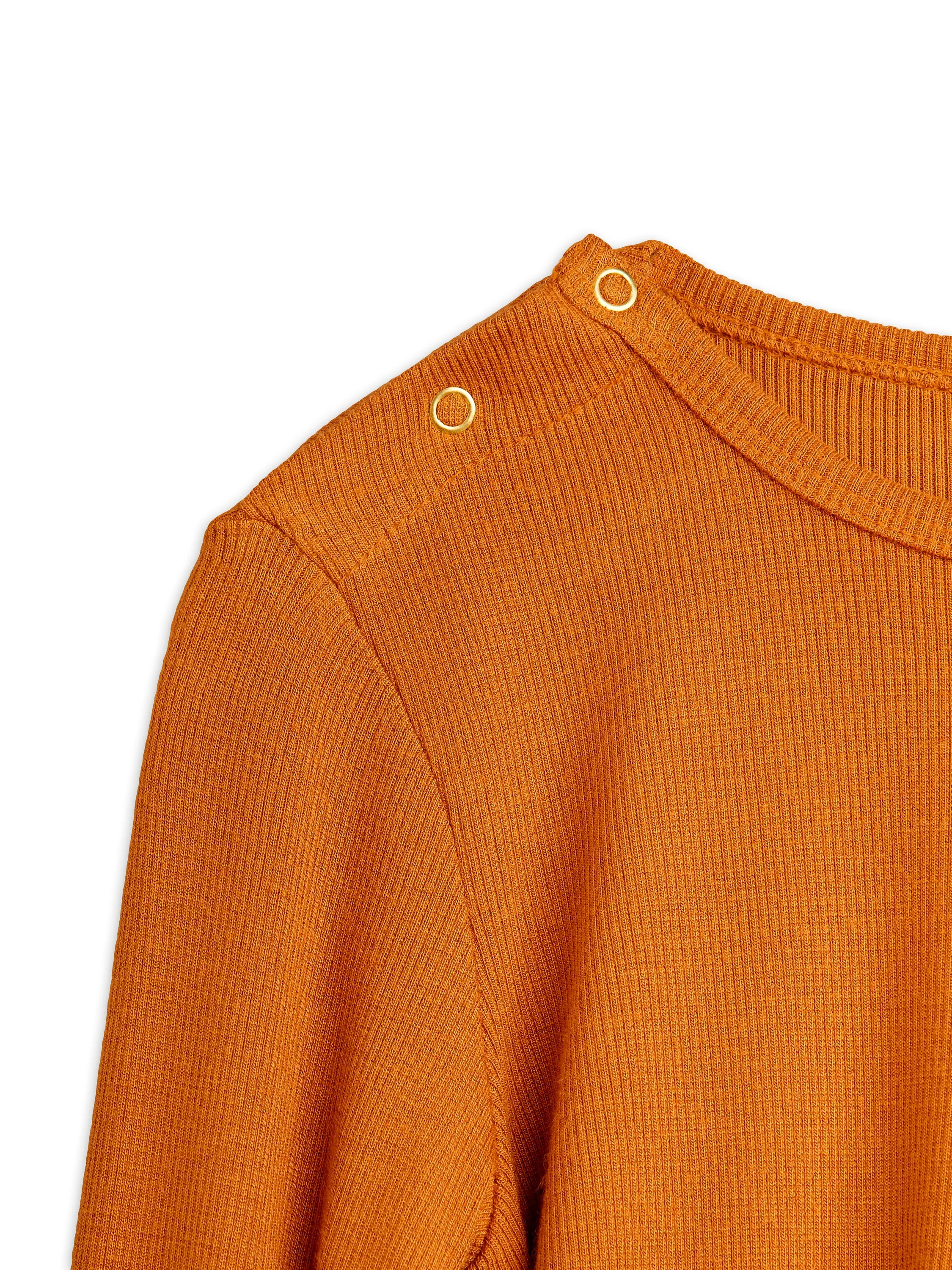 Mini Rodini - koszulka z długim rękawem Modal Rib Long Sleeve Brown Mini Rodini - koszulka z długim rękawem Modal Rib Long Sleeve Brown