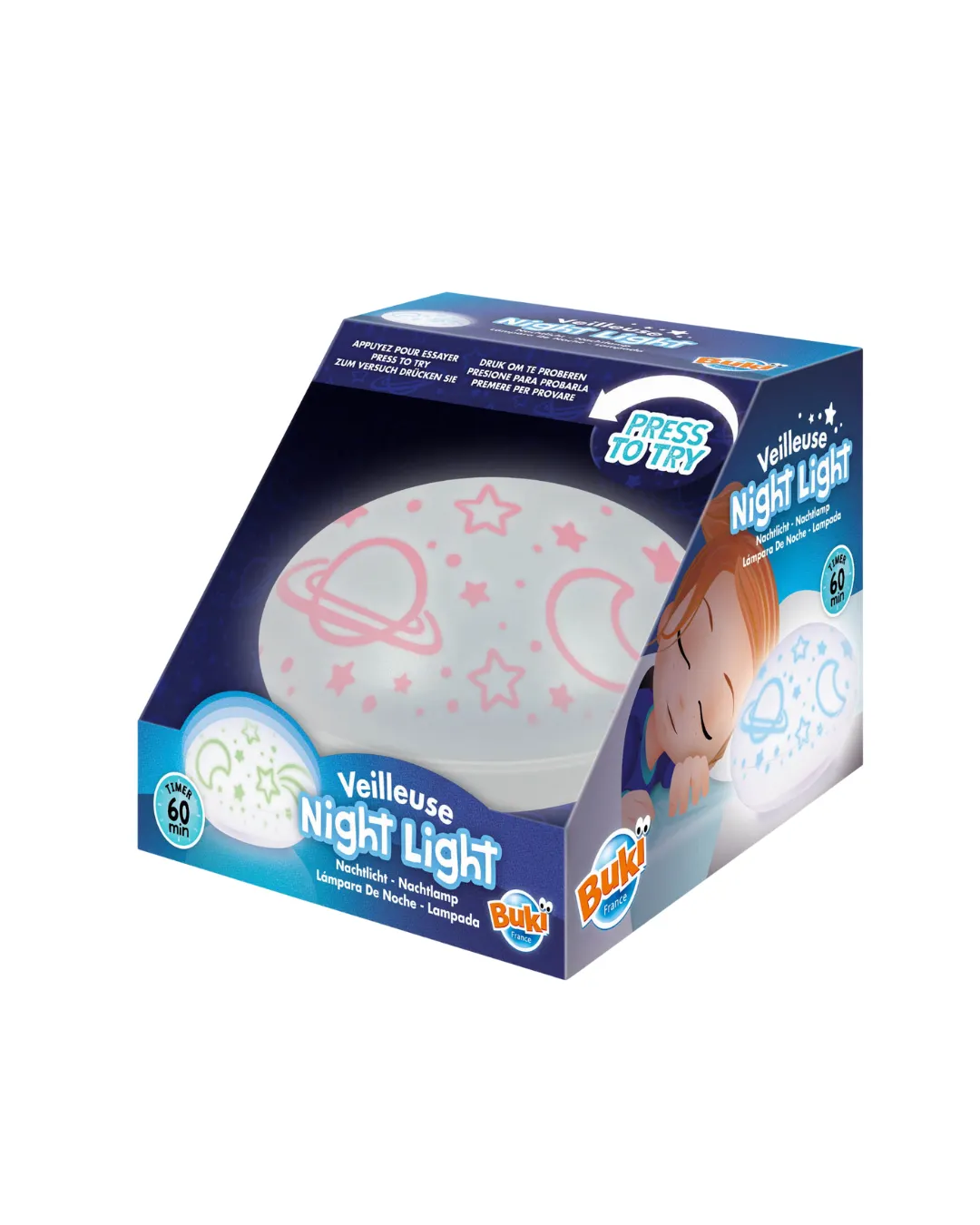 Buki - lampka nocna z gwiazdkami Buki - lampka nocna z gwiazdkami