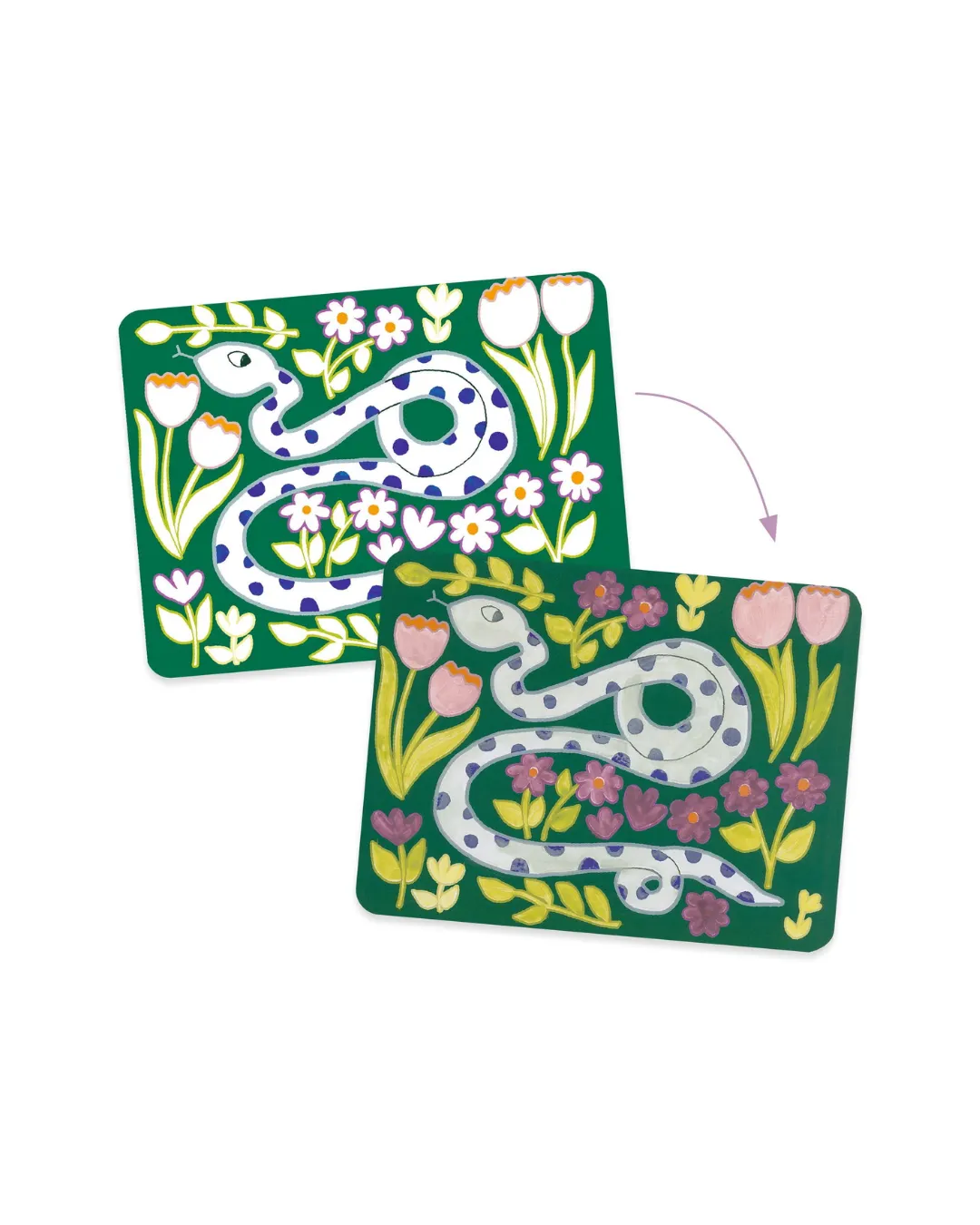 Djeco - malowanie z paletą farb Dzikie Zwierzęta