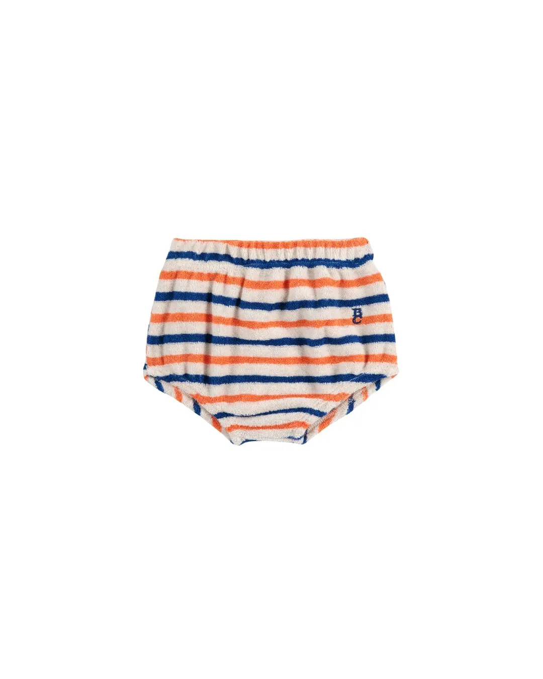 BOBO CHOSES - krótkie szorty niemowlęce z froty w paski Striped multicolor