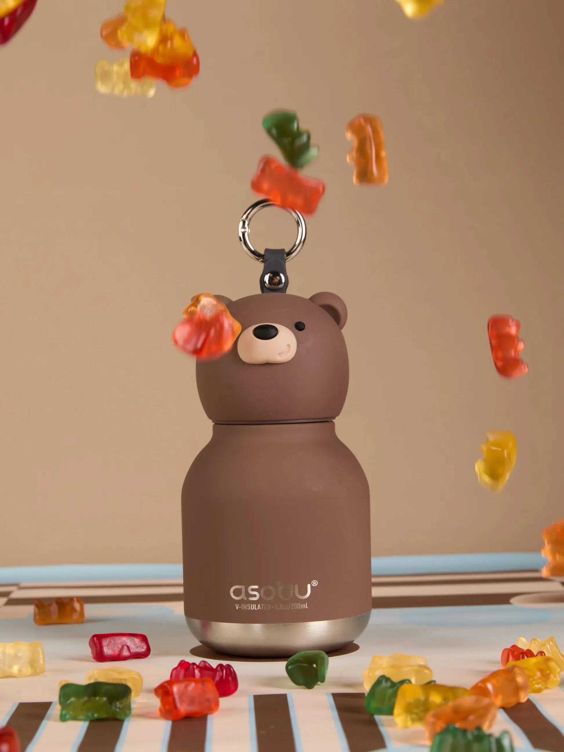 Asobu - butelka termiczna Mini Bestie Bear 200 ml