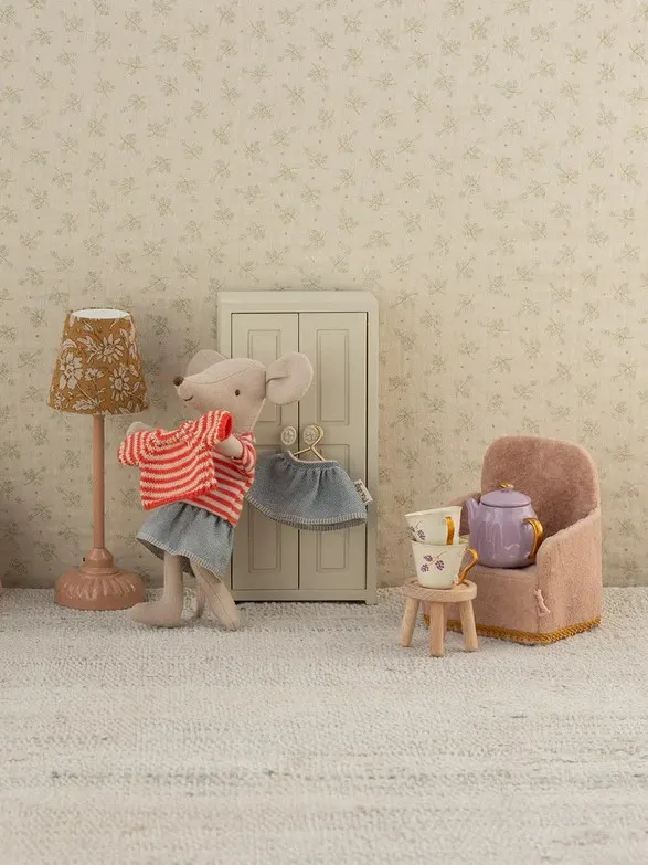 Maileg - składane krzesło dla myszek Powder