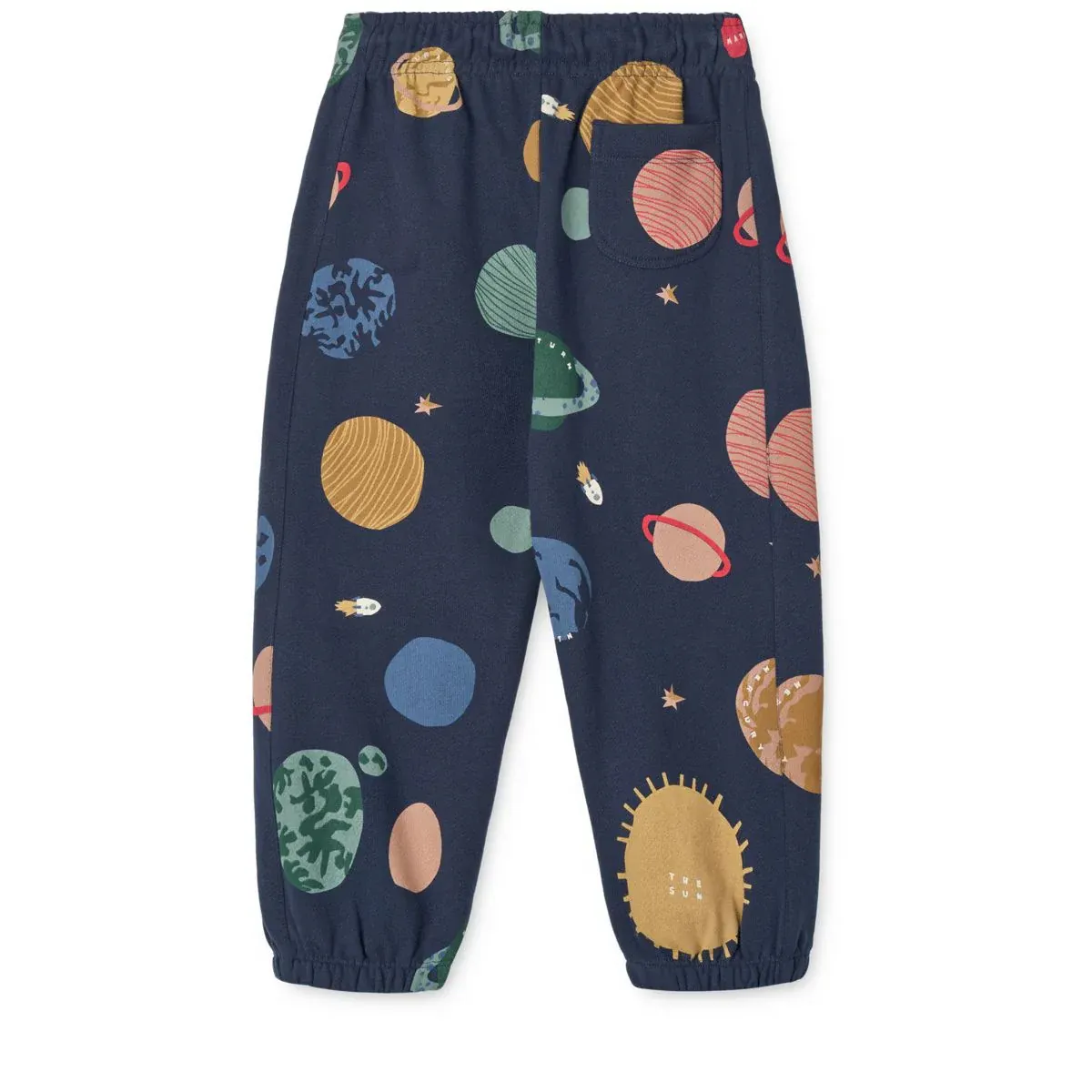 Liewood - spodnie dresowe Arlo Printed Sweatpants Universe / Classic navy
