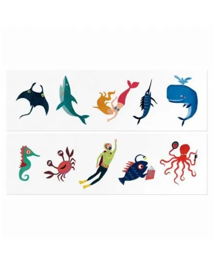 Londji - tatuaże zmywalne dla dzieci Ocean Londji - tatuaże zmywalne dla dzieci Ocean