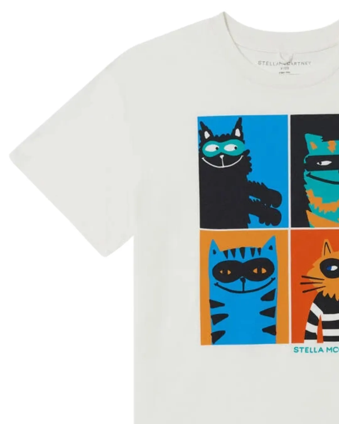 Stella McCartney - t-shirt chłopięcy Cats Graphic Stella McCartney - t-shirt chłopięcy Cats Graphic