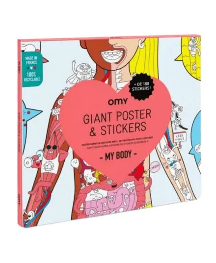 Omy - plakat z naklejkami Moje Ciało