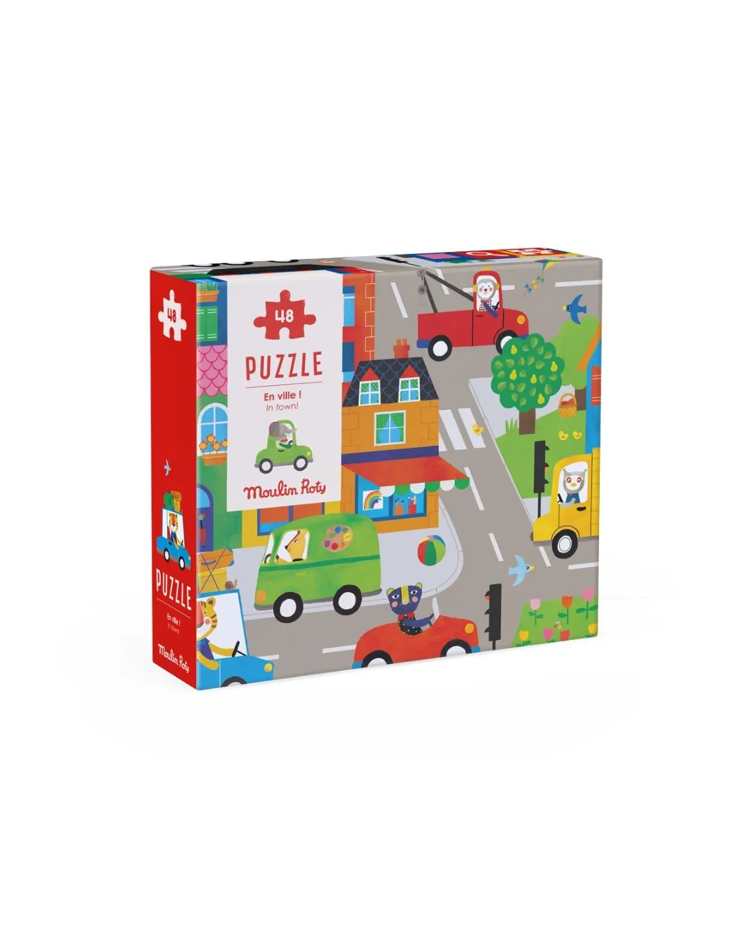 Moulin Roty - puzzle 48 elementów W mieście