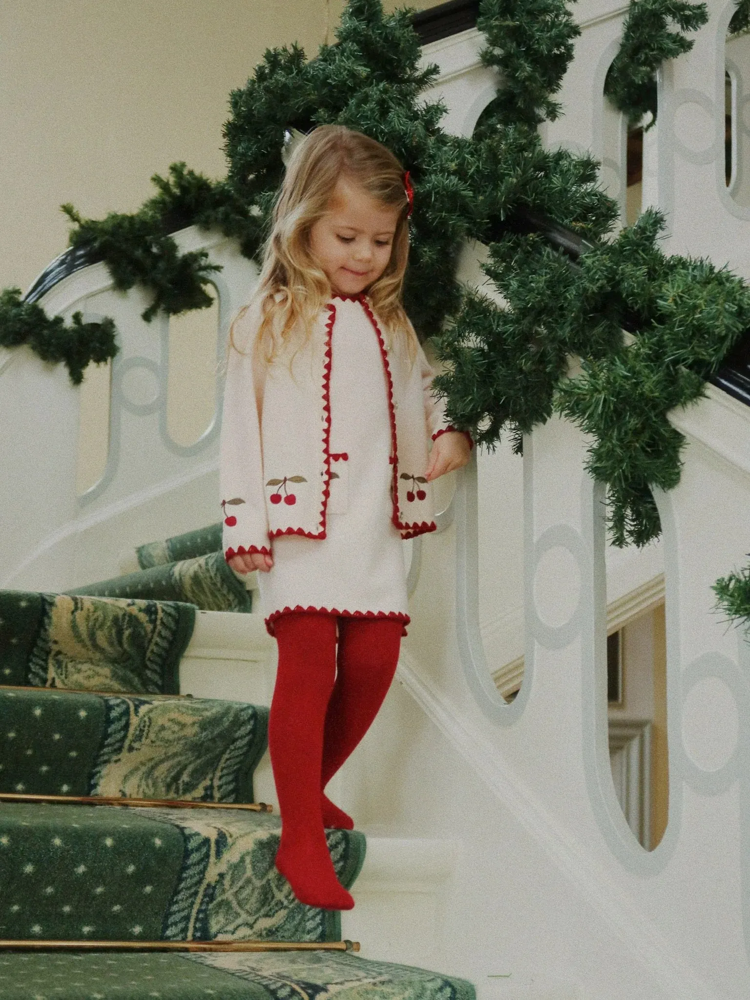 Wełniany kardigan Konges Sløjd Collette Off White Wełniany kardigan Konges Sløjd Collette Off White